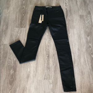 ASOS Leather Leggings - Moto Detail